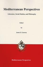 Cover of: Mediterranean Perspectives: Literature, Social Studies and Philosophy