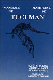 Cover of: Mammals of Tucuman