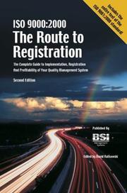 Cover of: ISO 9000:2000 The Route to Registration