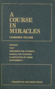 Cover of: A Course in Miracles by Foundation for Inner Peace