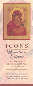 Cover of: ICONS: Remembrance Calendar, featuring the work of Sister Emmanuel of Maine (undated)