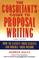 Cover of: The consultantʼs guide to proprosal [i.e. proposal] writing