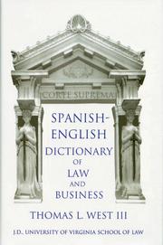 Cover of: Spanish-English Dictionary Of Law And Business