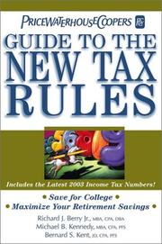 Cover of: PricewaterhouseCooper's Guide to the New Tax Rules 2003