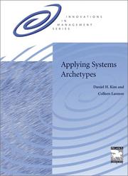 Cover of: Applying Systems Archetypes