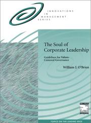 Cover of: The Soul of Corporate Leadership: Guidelines for Values-Centered Governance