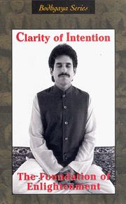 Cover of: Clarity of Intention by Andrew Cohen, Andrew Cohen