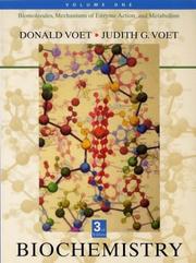 Cover of: Biochemistry, Vol. 1 by Donald Voet, Judith G. Voet