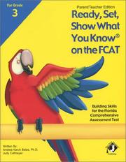 Cover of: RSSWYK on the FCAT, Grade 3, Parent/Teacher Edition by Andrea Karch Balas, Judy Cafmeyer