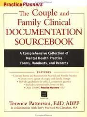 Cover of: The couple and family clinical documentation sourcebook by Terence Patterson