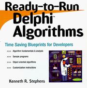 Cover of: Ready-to-run Delphi 3.0 algorithms
