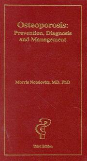 Cover of: Osteoporosis  by Morris Notelovitz