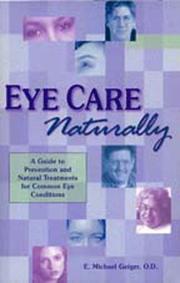 Cover of: Eye Care Naturally