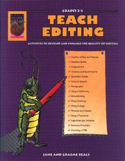 Cover of: Teach Editing, Grades 2-3 by Jane Beals, Graeme Beals