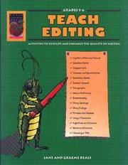 Cover of: Teach Editing, Grades 5-6