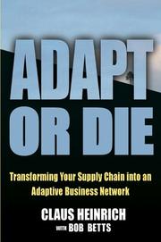 Cover of: Adapt or Die | Bob Betts
