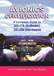 Cover of: Avionics Certification by Vance Hilderman, Tony Baghai