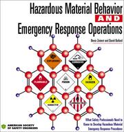 Cover of: Hazardous Material Behavior and Emergency Response Operations