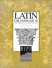 Cover of: Latin Grammar II by Karen L. Craig