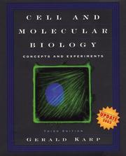 Cover of: Cell and Molecular Biology by Gerald Karp, Gerald Karp