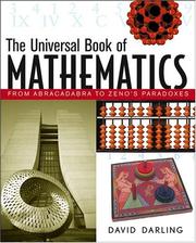 Cover of: The Universal Book of Mathematics: From Abracadabra to Zeno's Paradoxes