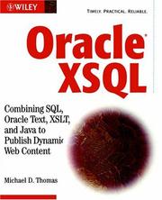 Oracle XSQL by Michael D. Thomas