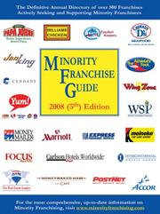 Cover of: Minority Franchise Guide 2008 (Minority Franchise Guide)