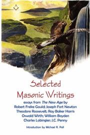 Cover of: Selected Masonic Writings | Michael, R. Poll