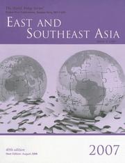 Cover of: East and Southeast Asia 2007