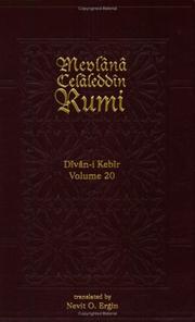 Cover of: Divan-I Kebir Volume 20: Remel Mahbun Nahzuf (Divan-I Kebir, 1)