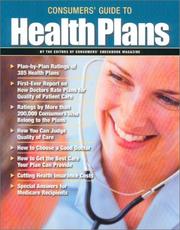 Cover of: Consumers' Guide to Health Plans by CSS