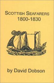Cover of: Scottish Seafarers 1800-1830 by David Dobson