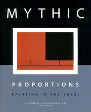 Cover of: Mythic Proportions: Painting in the 1980's