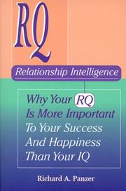 Cover of: Relationship Intelligence by Richard A. Panzer