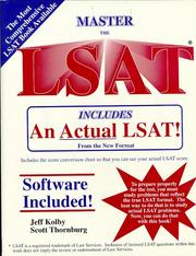 Master the LSAT by Jeff Kolby