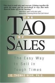 Cover of: The Tao of Sales | E. Thomas Behr, Ph D