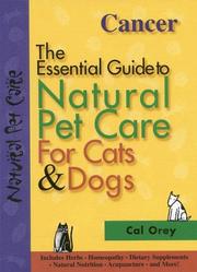 Cover of: Cancer (The Essential Guide to Natural Pet Care)