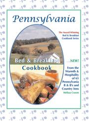 Cover of: Pennsylvania Bed & Breakfast Cookbook (Bed & Breakfast Cookbook Series)