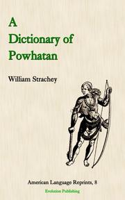 Cover of: A Dictionary of Powhatan by William Strachey