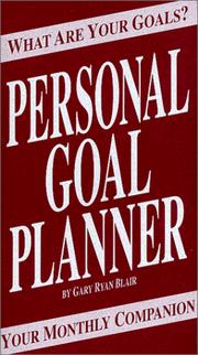 Cover of: Personal Goal Planner (12-Pack Set) by Gary Ryan Blair
