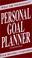 Cover of: Personal Goal Planner (12-Pack Set)