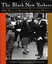 Cover of: The Black New Yorkers: the Schomburg illustrated chronology