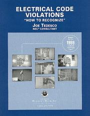 Cover of: Electrical Code Violations, "How to Recognize"