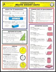 Cover of: Quick-Cards  Contractor's Math Short-Cuts by Inc. Builder's Book, Inc. Builder's Book