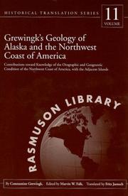 Grewingk's Geology of Alaska and the Northwest Coast of America by Constantine Grewingk