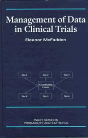 Management of data in clinical trials by Eleanor McFadden