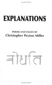 Explanations by Christopher Peyton Miller