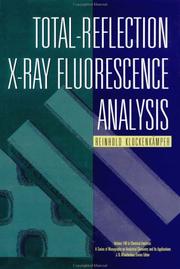 Cover of: Total-reflection X-ray fluorescence analysis