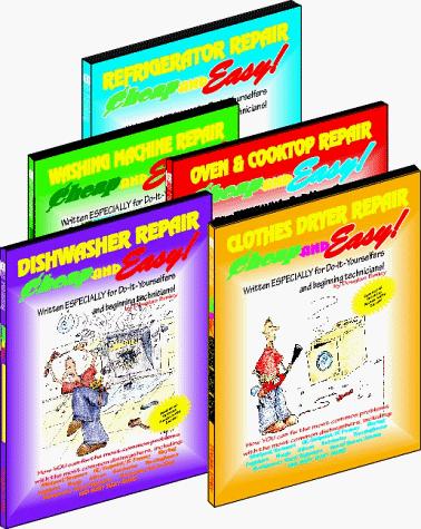 Cheap and Easy! Appliance Repair (5-Book Set: Washing Machines, Dryers, Refrigerators, Dishwashers, Ovens & Cooktops) (Cheap and Easy! Appliance Repair Series) by Douglas Emley
