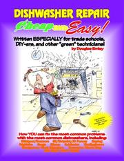 Cover of: Cheap and Easy! Dishwasher Repair (Cheap and Easy! Appliance Repair Series (Cheap and Easy)
